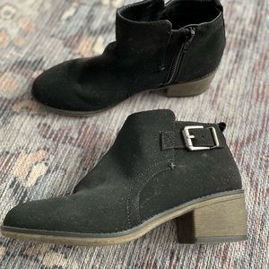 Black Suede Booties